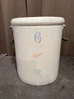 Vintage Red Wing 6 Gallon Crock With Handles