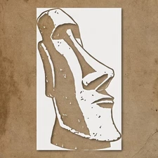 Stunning Moai Statue Stencil for Unique Crafting Projects - StencilAir