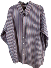 Andrews Inc. Glendora Men's Button-Down Long Sleeve Striped Shirt Size XL