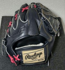 Rawlings HOH Premium Hardball Pitcher's Glove Black Jutel Leather Leather
