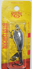 strike king bitsy chickin topwater bass lure 2.5" carolina chrome