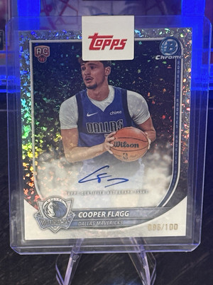 Topps 2025-26 Bowman Cooper Flagg #BCA-CF Mini-Diamond /100 Auto RC +Redemption