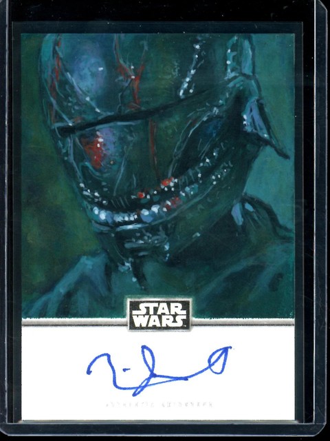 2026 Topps Star Wars Saga " The Stranger " 1/1 Sketchagraph Manny Jacinto / Stev