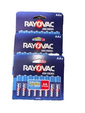 24 pc Lot Rayovac High Energy AA Batteries Exp 2036 3 X 8 pack