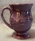 Longaberger Woven Tradit Eggplant Purple Pottery Latte Mug Coffee Cup 5.25" Tall — photo 5