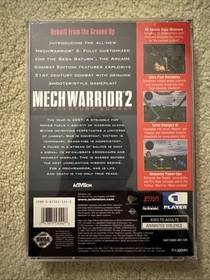 Mechwarrior 2 (Sega Saturn, 1997) Complete Mint w/ Manual and Registration Card