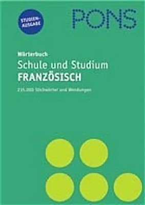 PONS Wörterbuch Studienausg. Französisch f. Schule & Studium f. Rheinland-Pfalz