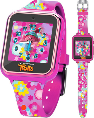 Dreamworks Trolls World Tour Kids Smartwatch with Selfie Video Camera Alarm Stop