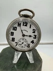 Antique  Illinois Watch Co. Bunn 19j White Gold Filled Pocket Watch 16s