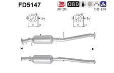 PARTIKELFILTER FÜR FORD RANGER (TKE) - AS FD5147