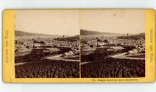 Allemagne, Panorama de Bingen à Rüdesheim, Stéréo vintage, ca.1870 Allemagne, Pa