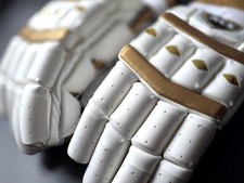 NCS Gold Test Player grade Cricket batting gloves - Senior Righ hand
