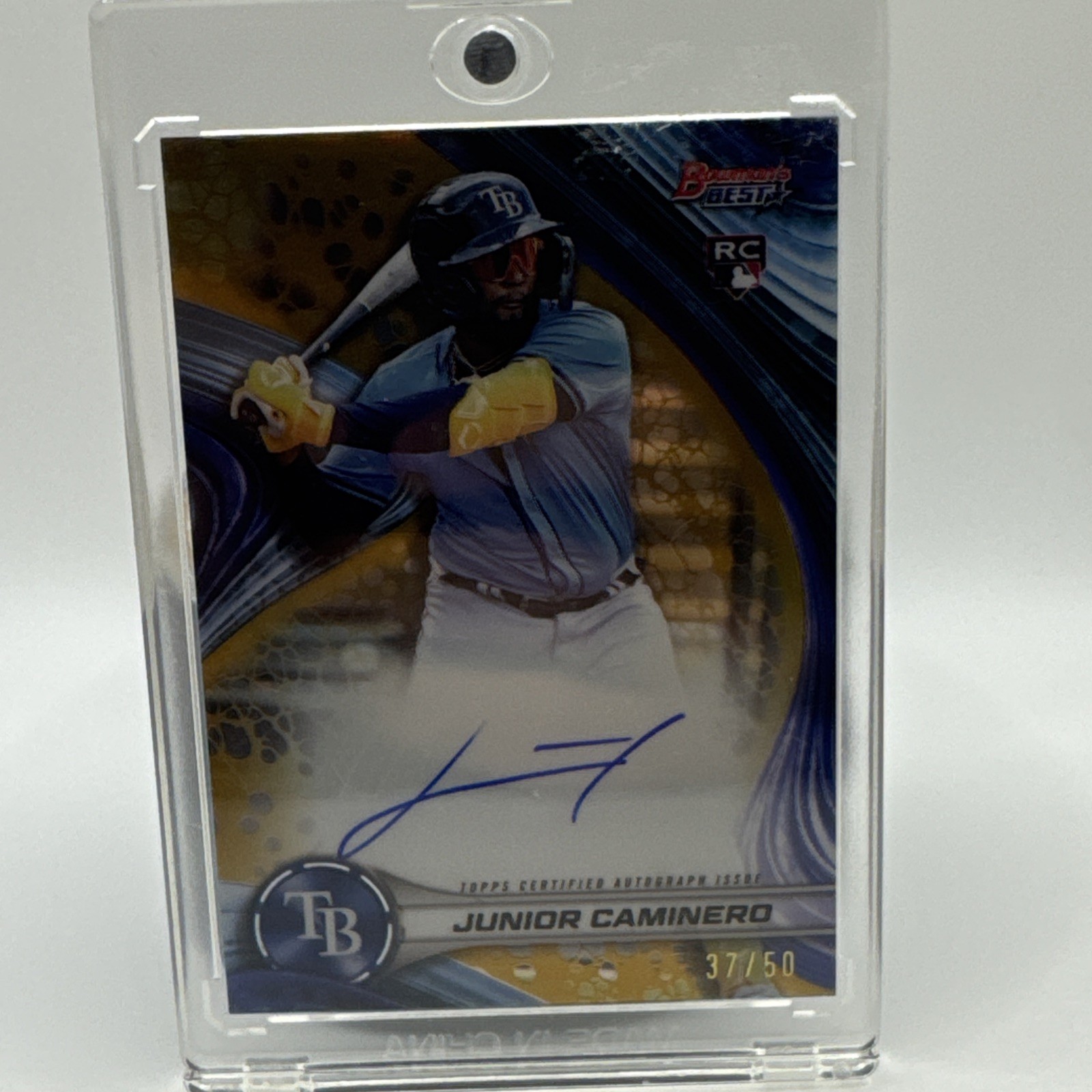 Bowmans Best of 2024 Auto Junior Caminero /50 B24-JCA Tampa Bay Rays