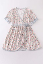 Floral print woman dress