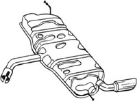 EndschalldäMpfer NachschalldäMpfer Bosal 105-503 FüR 8P1 A3 Audi Sportback 8PA