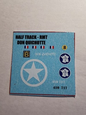Decals 1/48 SOLIDO / MODEL / half track / 2DB