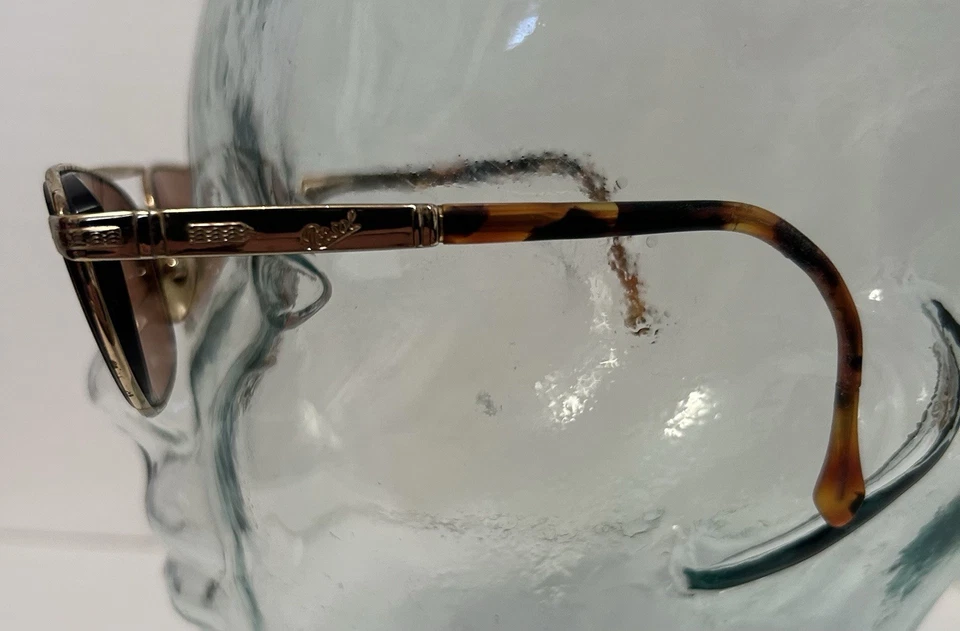 Винтажные солнцезащитные очки Persol сделано в Италии - коричневые линзы - черепаховая оправа - Изображение 4 из 4