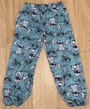 Pantalones de pijama Disney Lilo and Stitch para dormir para hombre mujer M (8-10) polar difuso