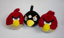 Angry Birds Lot of 3 Plush 5" No Sound 2 Commonwealth