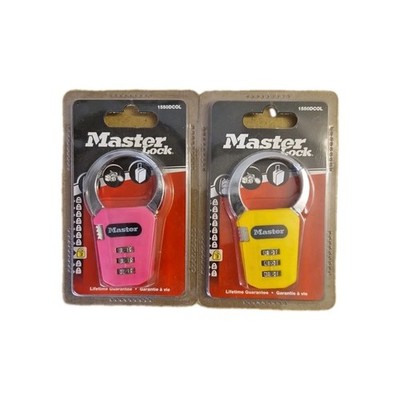  2er Set Master Lock 1550DCOL Zahlenschlösser | Bunt | Neu & Einzeln verpackt