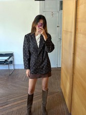 Vintage floral print blazer