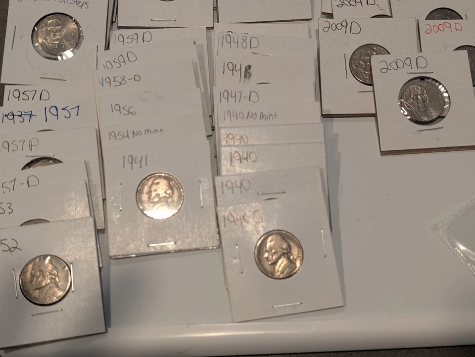 Beautiful 5 Cent Nickel Collection. Some Error Coins Some Full Steps. - Image 3 of 4