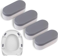 Universal Toilet Seat Bumpers, Suitable for Bidet Kits, 4 Pack Toilet Seat Space