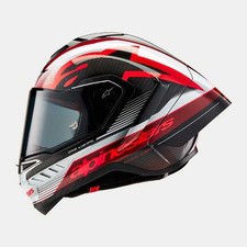 Alpinestars Supertech R10 Team Black Carbon Red White Motorcycle Racing Helmet