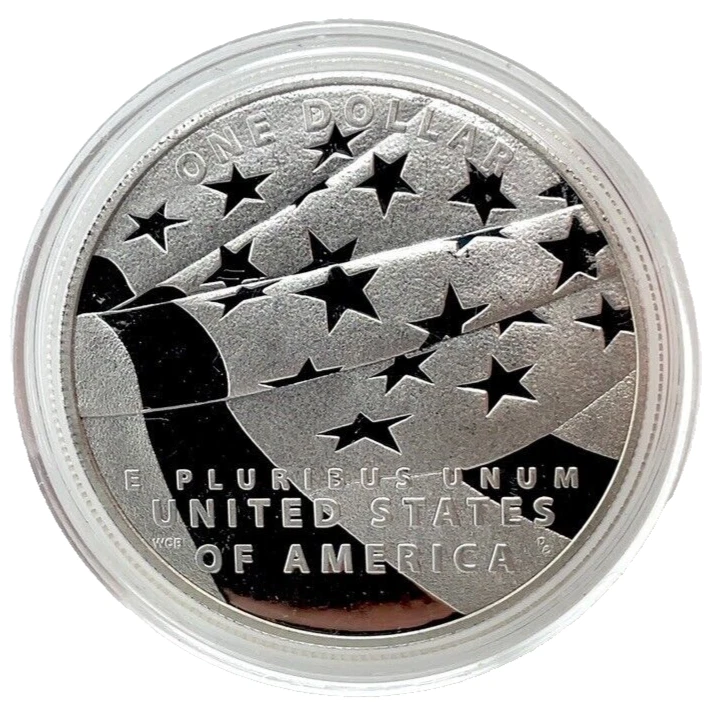 2012-P Star Spangled Banner Commemorative 90% Silver PROOF $1 Dollar In Capsule - Image 2 of 4