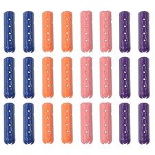 24Pcs 23mm Open Mouth Shoelace Tips Caps, Bright Orange/Bright Pink/Blue/Purple