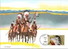 Dr Jim Stamps Cheyenne American Indian Headdress First Day Issue Max Card