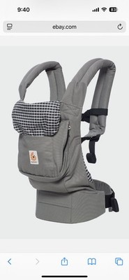 Ergobaby Carrier Original w/ Newborn Infant Insert for 7-45 lbs Backpack Carrier