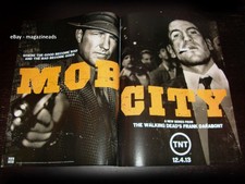 MOB CITY on TNT Network 2-Page PRINT AD 2013 EDWARD BURNS Jon Bernthal