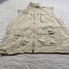 Columbia GRT Vest Mens 2XL Beige Travel Fishi...