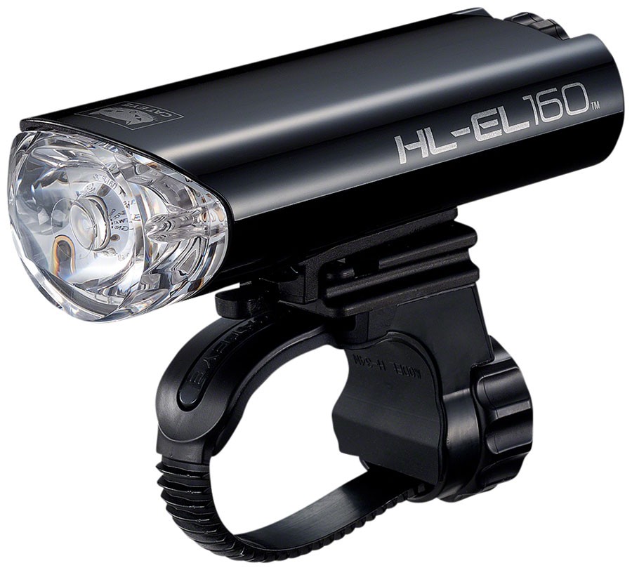 Cateye HL-EL160 & Omni 5 LED Bike Light Set - Waterproof, Long-Lasting USB-Free