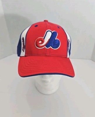 Montreal Expos New Era Baseball Hat Men's Cap Adjustable VTG Red White Blue