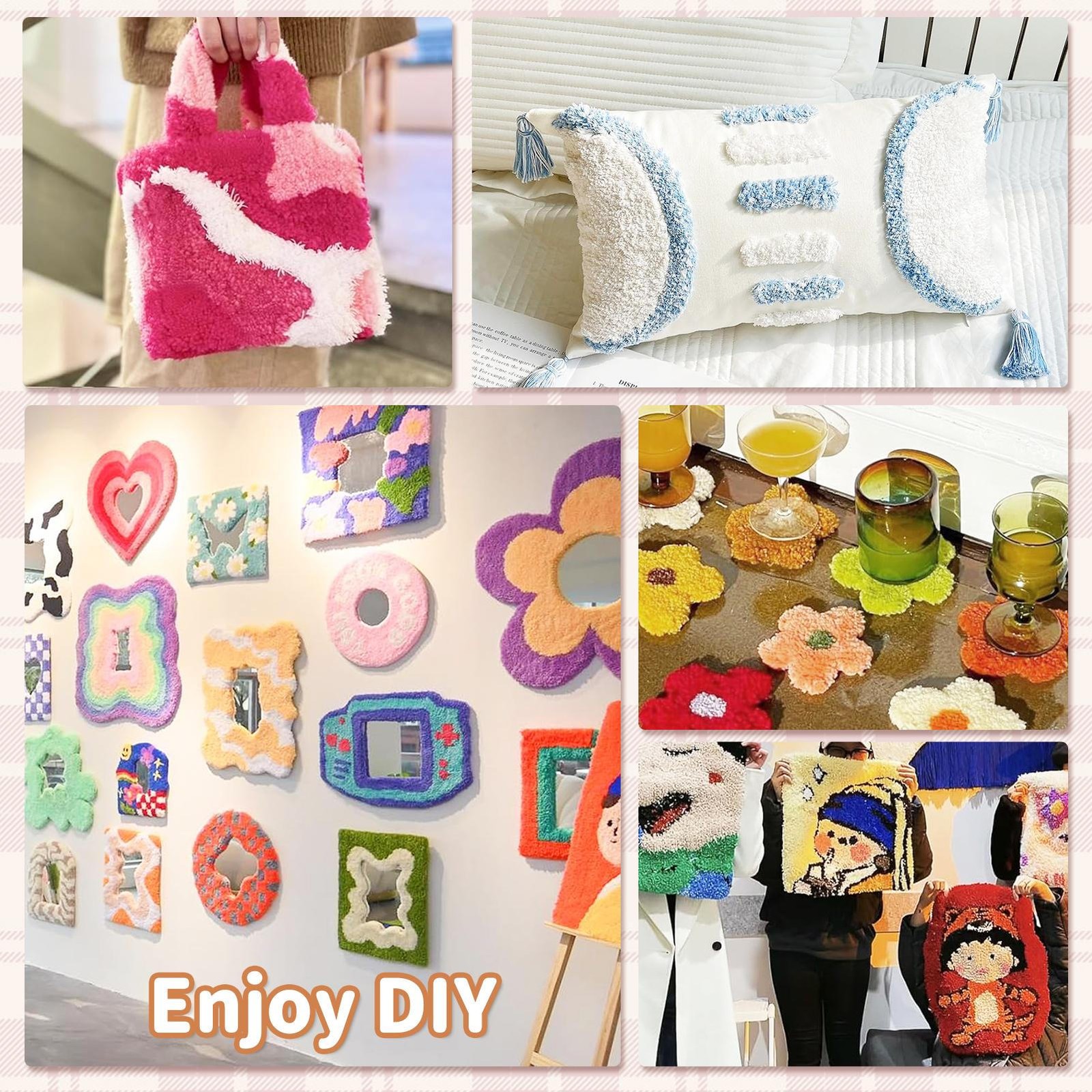 Rug Tufting Gun Starter Kit With Frame With Carpet Trimmer,Loop Pile Carpet Gun