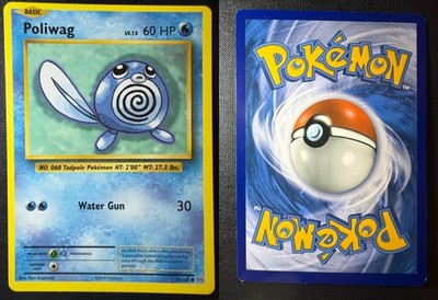 POLIWAG 23/108 EVOLUTIONS REVERSE HOLO POKEMON NEAR MINT