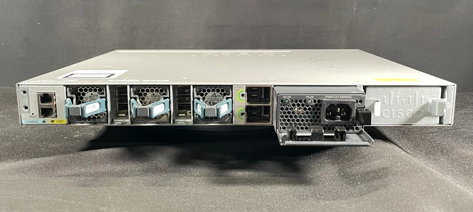 Cisco Catalyst WS-C3850-48F-S 48 Port PoE+ Gigabit Switch - Same Day Shipping - Image 3 of 4