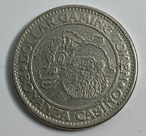 Vtg BONANZA CASINO $1 Gaming Token Slot Current Reno Nevada