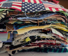 4 POUNDS OF FABRIC SCRAPS - COTTON - MIXED