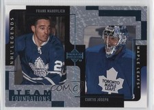 2000 Upper Deck Legends Team Foundations Frank Mahovlich Curtis Joseph HOF e6j