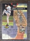 Greg Maddux Autographed Auto 1993 Topps Stadium Club #665 HOF NM/MT Chicago Cubs — photo 2