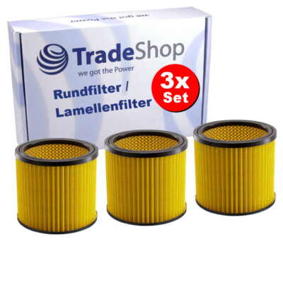 3x Patronen-Filter für Einhell YPL 1252 YPL N.G. 1500