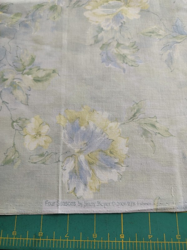 1 Yard 15" Four Seasons By Jenny Beyer 2006 RJR Fabrics.  Lite Blue Background