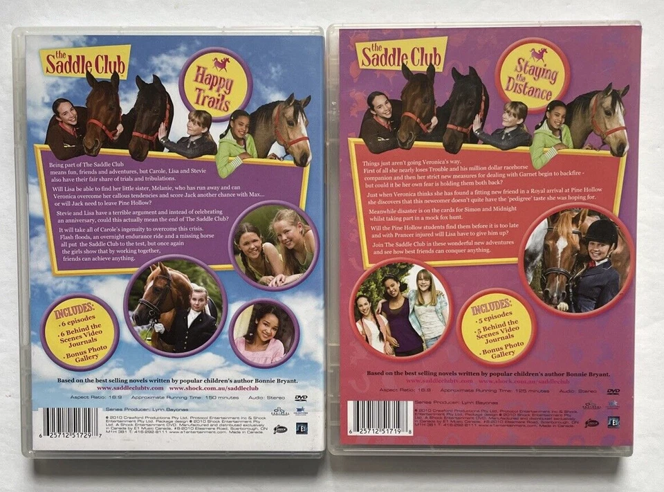 The Saddle Club Series Season 2 DVD — 2 Discs, 11 Episodes - Very Good RARE OOP - Image 2 of 4