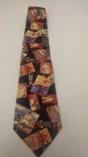 Mens 100 Cotton Baseball Tie