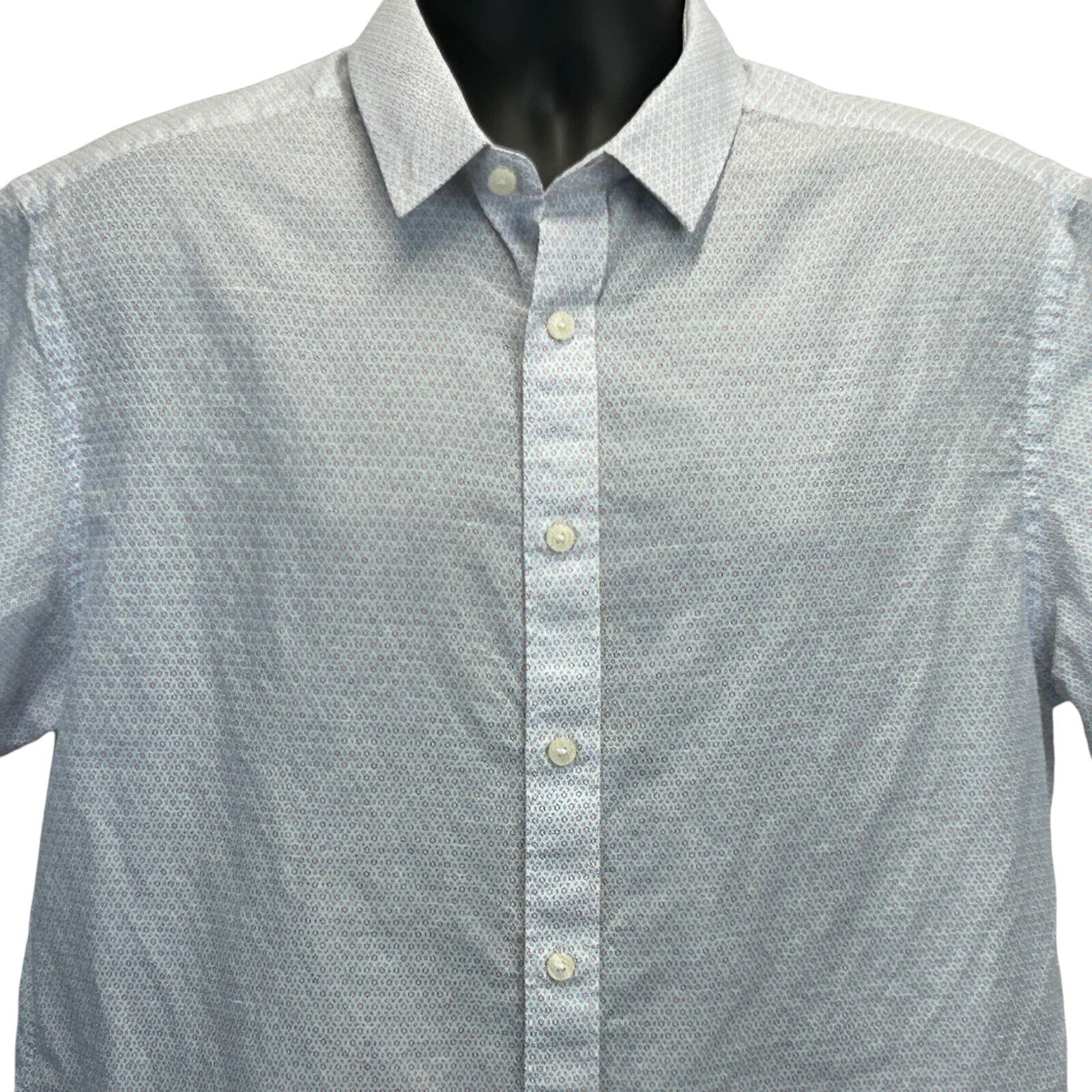 UNTUCKit Wehlener Linen Blend Button Front Shirt … - image 1