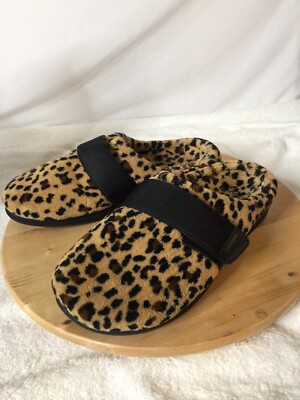 Womens Bc Studio Orthotic Arch Support Leopard Print Clog Slipper Size 11