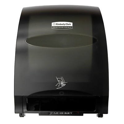   Automatic Hard Roll Towel Dispenser (48857), Smoke (Black), 12.70'' X 15.76'' X 